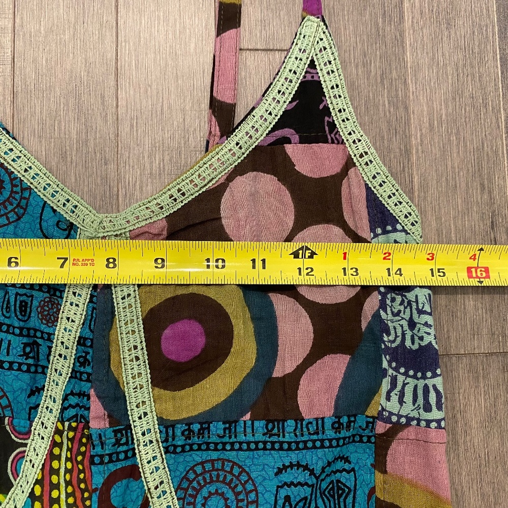 NWT TLB The Little Bazaar Boho Patchwork Sundress - Picture 5 of 7